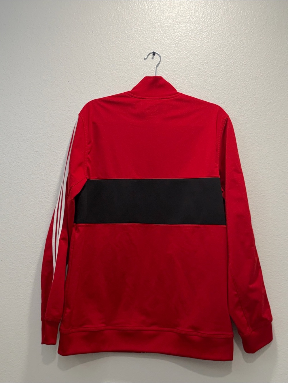 Vintage Adidas Jacket Red and Black Lightweight Track Jacket Size L - Picture 9 of 12
